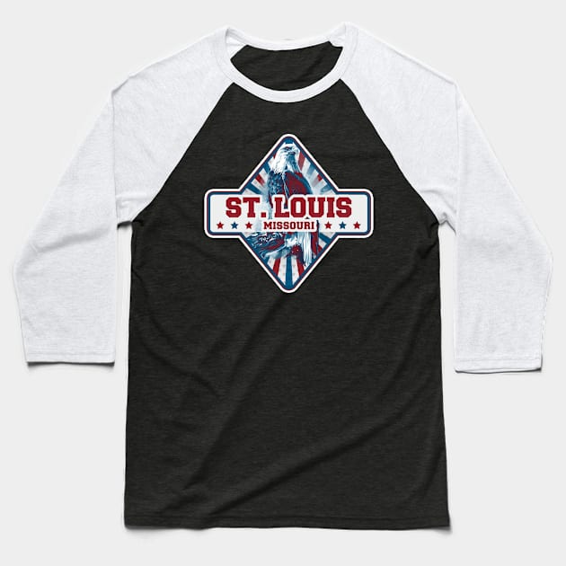 Saint Louis city gift. Town in USA Baseball T-Shirt by SerenityByAlex